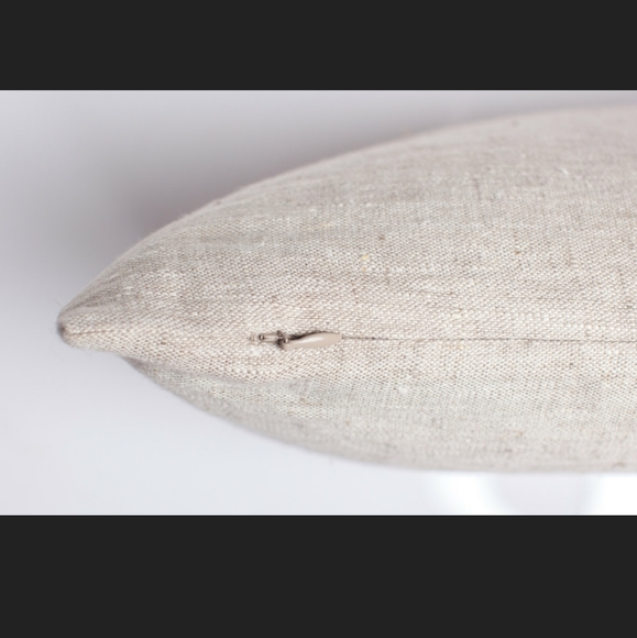 2 Natural Linen Pillow Covers - Picture 2 of 4